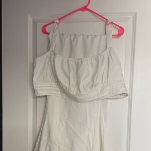 White Strapless Pant Set